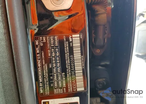 2014 Mercedes-Benz Ml 350 z USA, uszkodzony, nr VIN 4JGDA5JB9EA440369